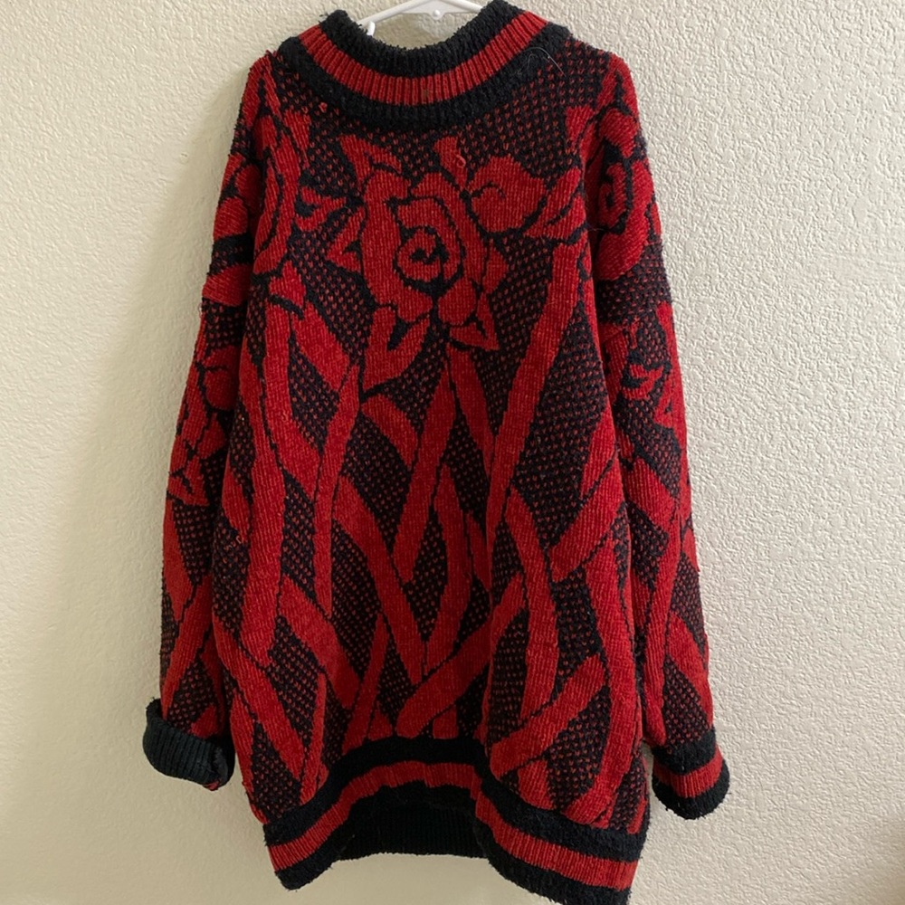 Vintage‎ Gil Aimbez Rose Oversized Sweater